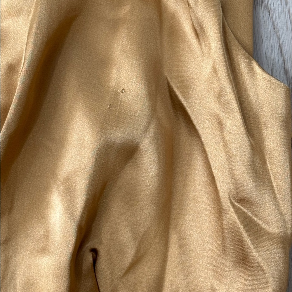 Petal & pup satin one shoulder side slit maxi dress nwot - Picture 7 of 8